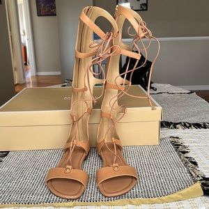 Michael Kors Sofia gladiators in suntan, size 7
